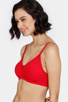 Zivame Beautiful Basics Double Layered Non Wired 3/4th Coverage T-Shirt Bra - Ski Patrol — thumbnail 3